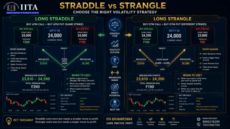 Stangle's Options Straddle and Strangle Options Strategies Explained (2026) | IITA